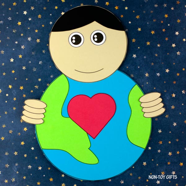Our Earth Craft - Easy Paper Earth Day Craft for Kids – Non-Toy Gifts