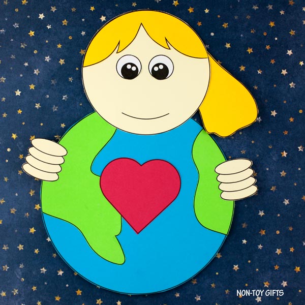 Our Earth Craft - Easy Paper Earth Day Craft for Kids – Non-Toy Gifts