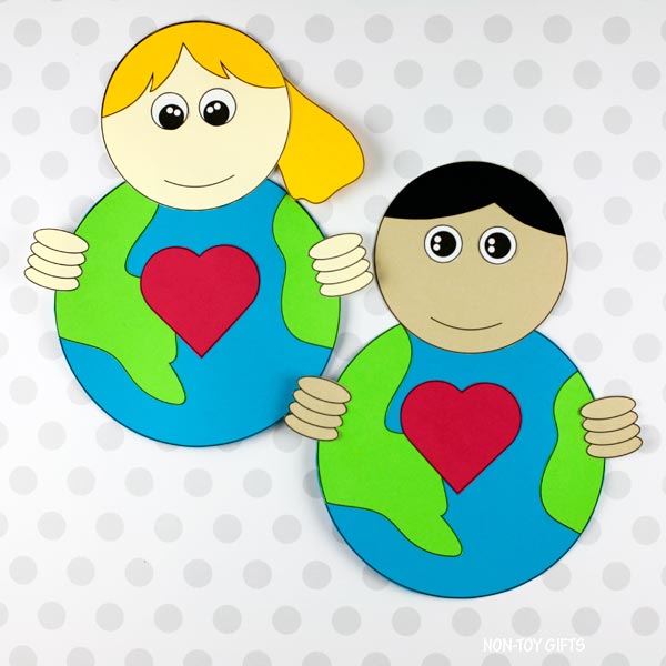 Our Earth Craft - Easy Paper Earth Day Craft for Kids – Non-Toy Gifts