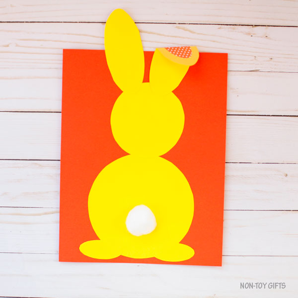 Bunny Craft - Shape Bunny Craft for Easter or Spring