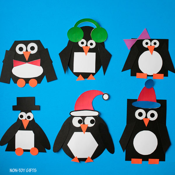 Shape Penguin Craft - Winter Penguin Craft