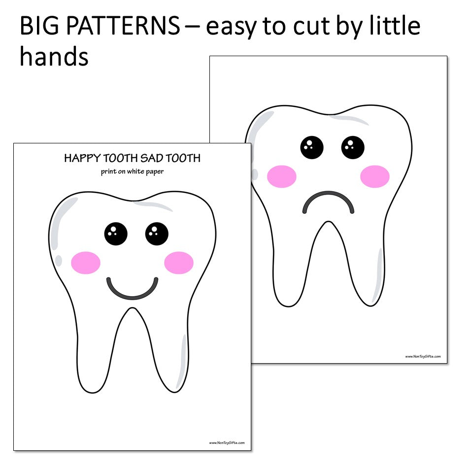 Happy Tooth Sad Tooth Sorting Activity