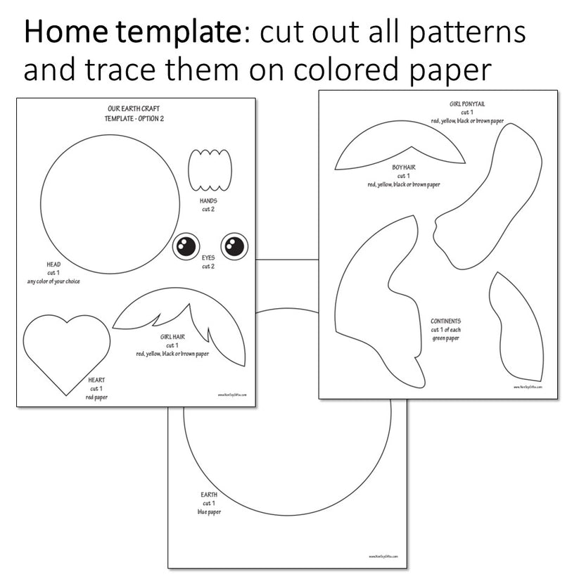 Our Earth Craft - Easy Paper Earth Day Craft for Kids – Non-Toy Gifts