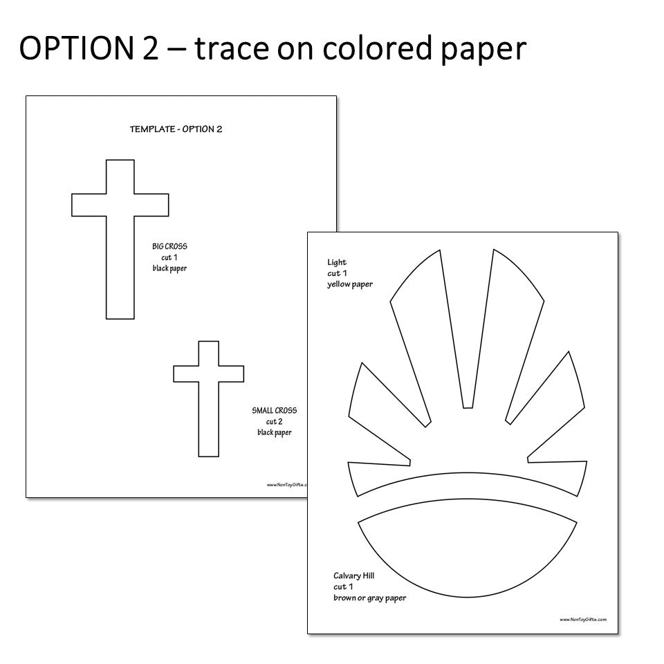 He Is Risen! 3 Bible Craft Bundle - Easter Sunday School Lesson Crafts