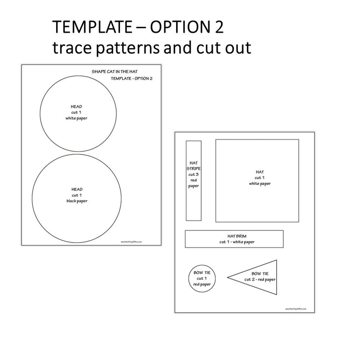 Cat in the Hat Craft for Kids - Dr. Seuss Shape Craft Template – Non ...