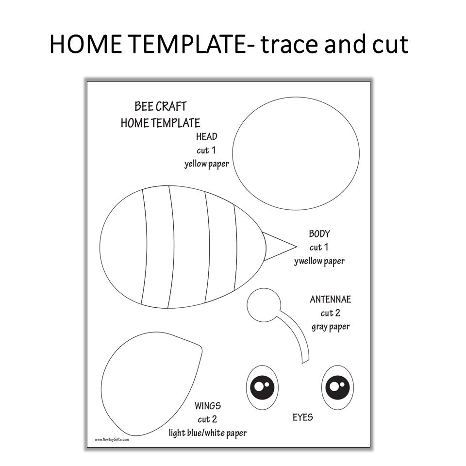 Bee Craft - Paper Insect Craft for Spring and Summer