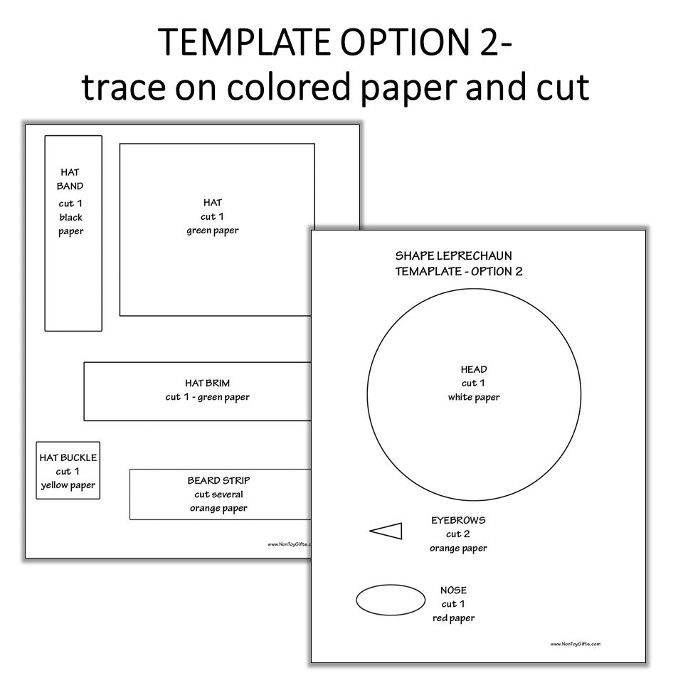 Shape Leprechaun Craft - St. Patrick's Day Craft for Kids