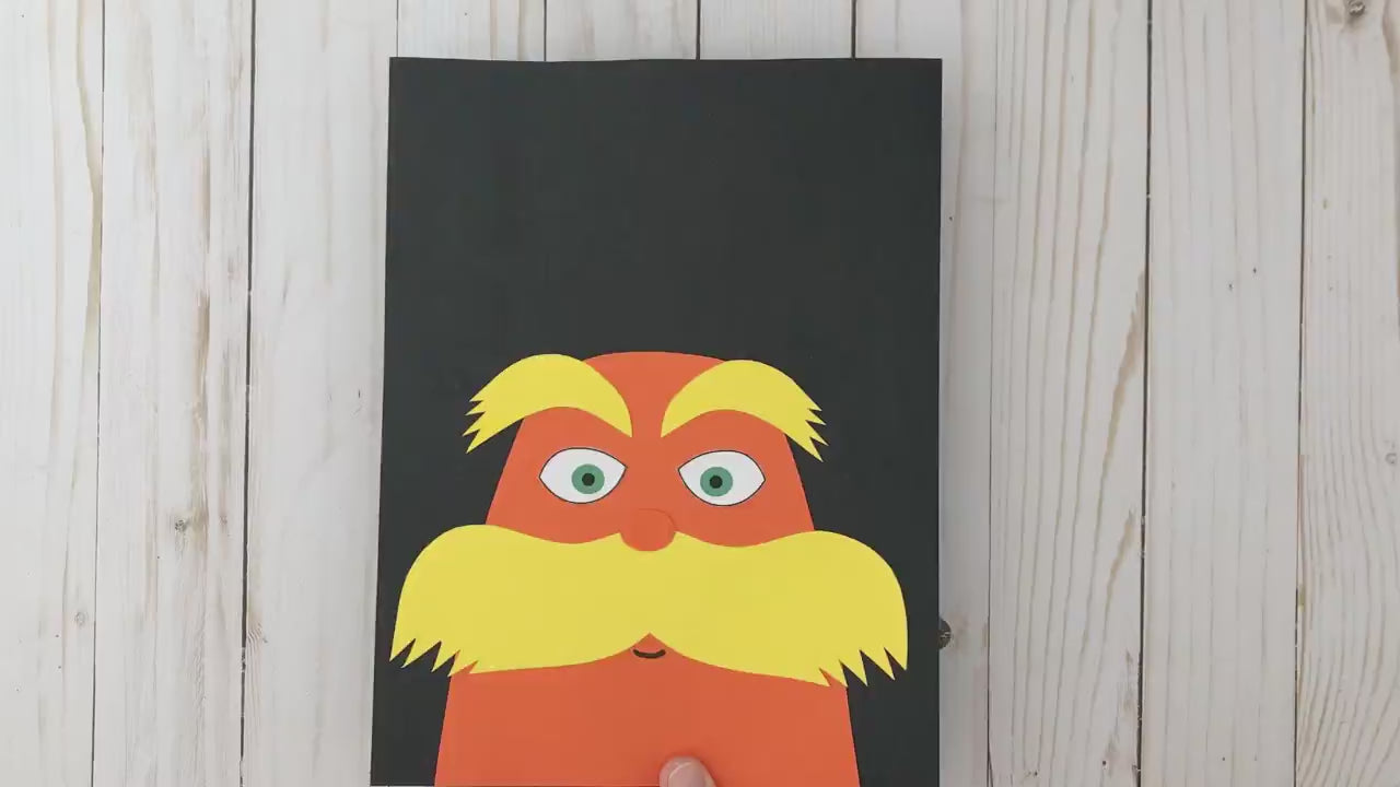 The Lorax Craft for Kids Dr Seuss Craft Template Non Toy Gifts